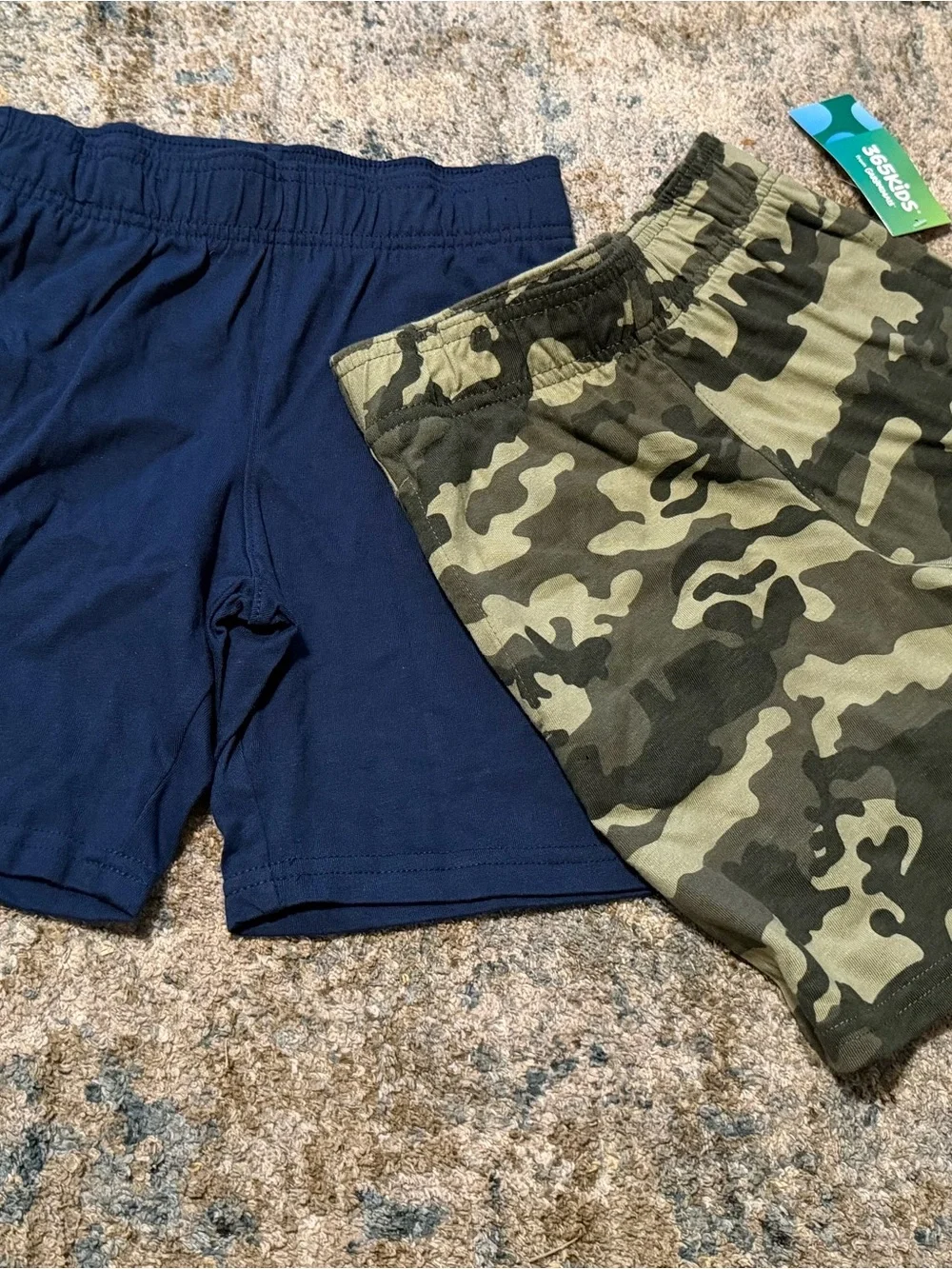 Camo & Navy Kids' Pull-On Shorts - 2-Pack